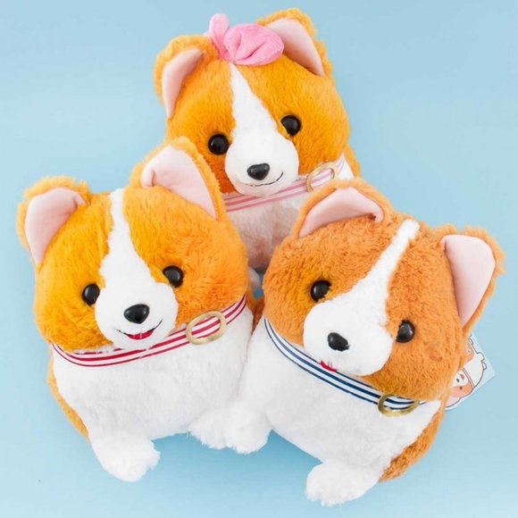Ichini the Corgi Plush Version 3 (Blue Collar) - Picture 2 of 3